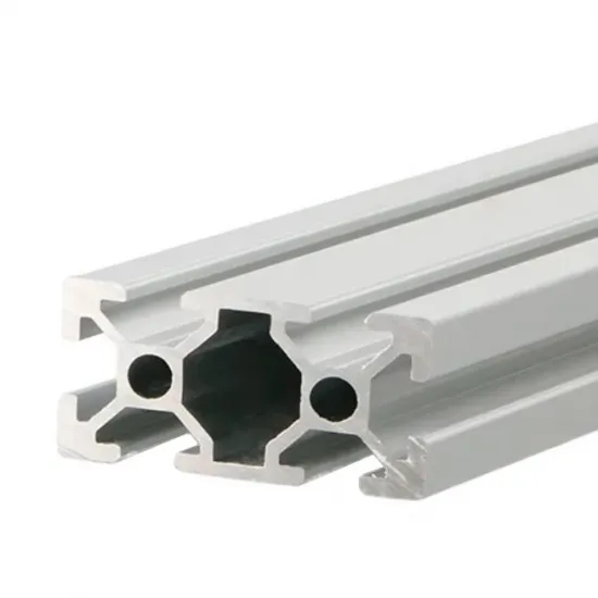 Perfil estructural de aluminio anodizado 2040, serie europea ranura 6 – 20 × 40 mm, 1 m