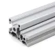 Perfil estructural de aluminio anodizado 2020, serie europea ranura 6 – 20 × 20 mm, 1 m
