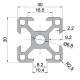 Perfil estructural de aluminio anodizado 3030, serie europea ranura 8 – 30 × 30 mm, 1 m