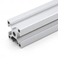 Perfil estructural de aluminio anodizado 3030, serie europea ranura 8 – 30 × 30 mm, 1 m