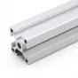 Imagen de Perfil estructural de aluminio anodizado 3030, serie europea ranura 8 – 30 × 30 mm, 1 m