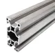 Perfil estructural de aluminio anodizado 3060, serie europea ranura 8 – 30 × 60 mm, 1 m