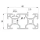 Perfil estructural de aluminio anodizado 3060, serie europea ranura 8 – 30 × 60 mm, 1 m