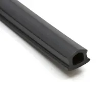 Tira cubrerranuras de PVC negro para perfiles serie 30/40, ranura 8 mm — 1 m