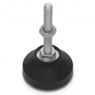 Pie nivelador ajustable Ø50 mm con vástago M8 × 50 mm