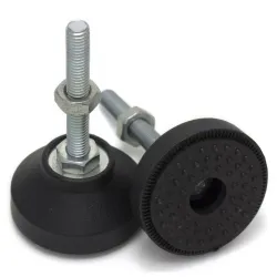 Pie nivelador ajustable Ø50 mm con vástago M8 × 50 mm