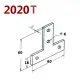 Placa de unión exterior en T para perfiles de aluminio serie 20, 60 × 60 mm