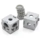 Conector cúbico de esquina de 3 vías para perfiles de aluminio serie 20, 20 × 20 × 20 mm