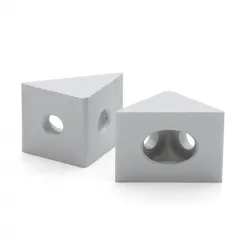 Conector de esquina de 2 vías para perfiles de aluminio serie 15, 15 × 15 × 19,4 mm