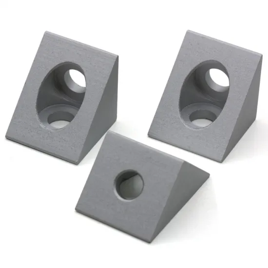 Conector de esquina de 2 vías para perfiles de aluminio serie 20, 20 × 20 × 27 mm