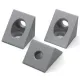Conector de esquina de 2 vías para perfiles de aluminio serie 20, 20 × 20 × 27 mm