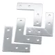 Placa de unión exterior en L para perfiles de aluminio serie 30 — 85 × 85 × 2,5 mm