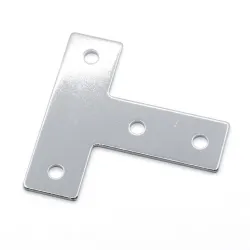 Placa de unión exterior en T para perfiles de aluminio serie 30, 85 × 85 mm