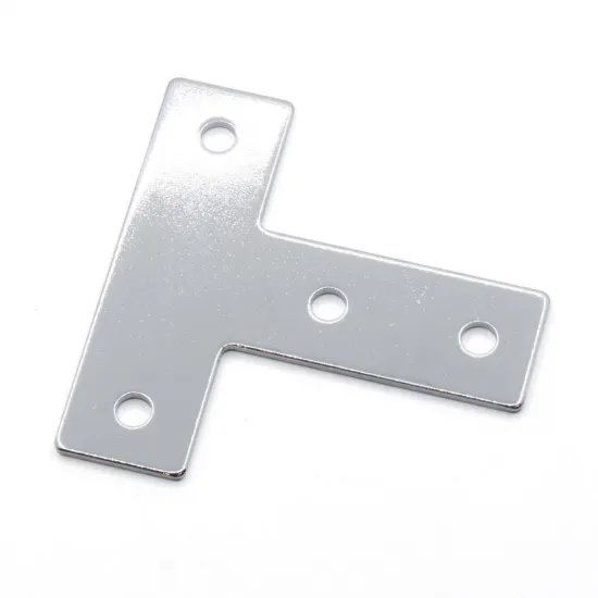 Placa de unión exterior en T para perfiles de aluminio serie 30, 85 × 85 mm