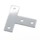 Placa de unión exterior en T para perfiles de aluminio serie 30, 85 × 85 mm
