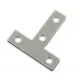 Placa de unión exterior en T para perfiles de aluminio serie 20, 60 × 60 mm