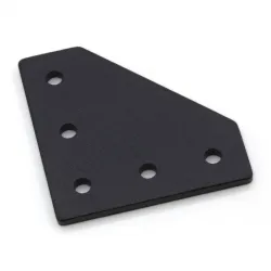 Placa de unión exterior en L para perfiles de aluminio serie 20, 60 × 60 mm