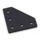 Placa de unión exterior en L para perfiles de aluminio serie 20, 60 × 60 mm