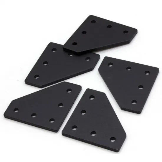 Placa de unión exterior en L para perfiles de aluminio serie 20, 60 × 60 mm