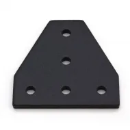 Placa de unión exterior en T para perfiles de aluminio serie 20, 60 × 60 mm