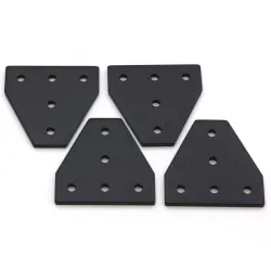 Placa de unión exterior en T para perfiles de aluminio serie 20, 60 × 60 mm