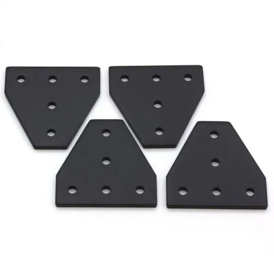 Placa de unión exterior en T para perfiles de aluminio serie 20, 60 × 60 mm