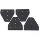 Placa de unión exterior en T para perfiles de aluminio serie 20, 60 × 60 mm