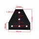 Placa de unión exterior en T para perfiles de aluminio serie 20, 60 × 60 mm