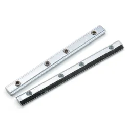 Conector interno recto con 4 prisioneros M5 para perfiles serie 20, ranura 6 mm