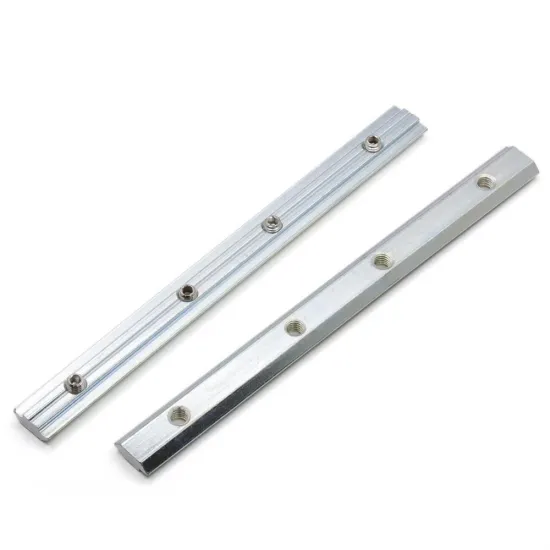 Conector interno recto con 4 prisioneros M6 para perfiles serie 30, ranura 8 mm