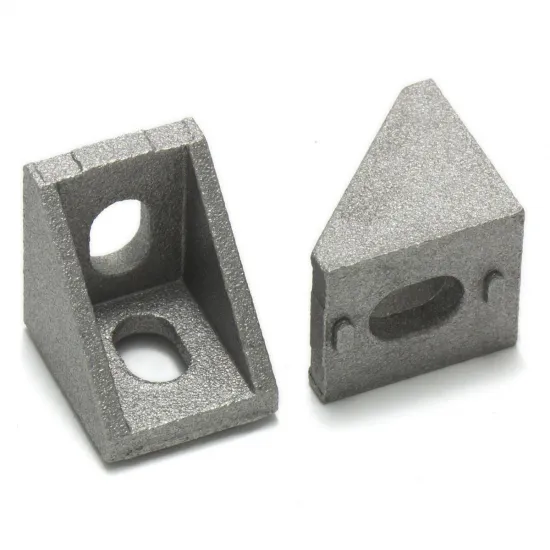 Escuadra interior compacta para perfiles de aluminio serie 20, 20 × 20 × 17 mm