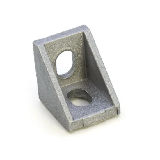 Escuadra interior reforzada para perfiles serie 20, 20 × 28 mm