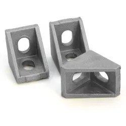Escuadra interior reforzada para perfiles serie 20, 20 × 28 mm
