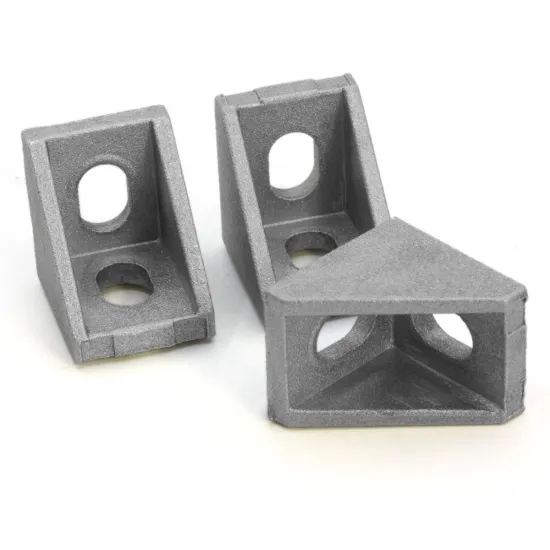 Escuadra interior reforzada para perfiles serie 20, 20 × 28 mm