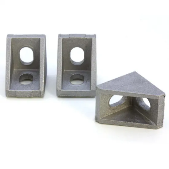 Escuadra interior reforzada para perfiles serie 20, 20 × 28 mm