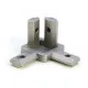 Conector interno de esquina de 3 vías para perfiles serie 20, rosca M4
