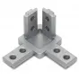 Imagen de Conector interno de esquina de 3 vías para perfiles serie 30, rosca M6
