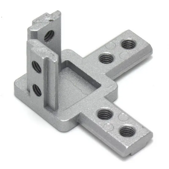 Conector interno de esquina de 3 vías para perfiles serie 30, rosca M6