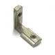 Conector interno en L con prisioneros M5 para perfiles serie 20, ranura 6 mm