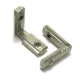 Conector interno en L con prisioneros M5 para perfiles serie 20, ranura 6 mm