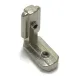 Conector interno en L con prisioneros M6 para perfiles serie 30, ranura 8 mm