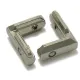 Conector interno en L con prisioneros M6 para perfiles serie 30, ranura 8 mm