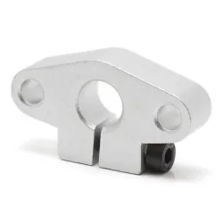 Soporte con brida SHF10 de aluminio para varilla lisa de 10 mm