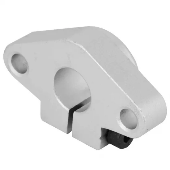 Soporte con brida SHF12 de aluminio para varilla lisa de 12 mm