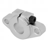 Soporte con brida SHF12 de aluminio para varilla lisa de 12 mm