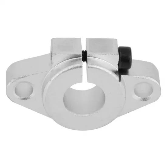 Soporte con brida SHF12 de aluminio para varilla lisa de 12 mm