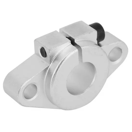 Soporte con brida SHF12 de aluminio para varilla lisa de 12 mm