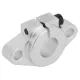 Soporte con brida SHF12 de aluminio para varilla lisa de 12 mm
