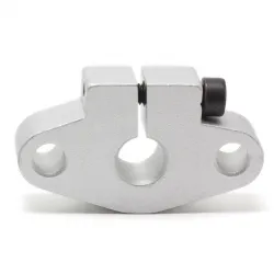 Soporte con brida SHF8 de aluminio para varilla lisa de 8 mm