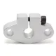 Soporte con brida SHF8 de aluminio para varilla lisa de 8 mm